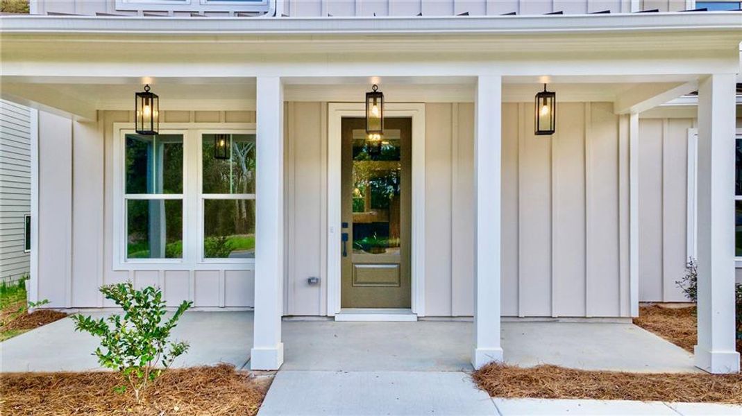 Exterior details and patio area of a home in , Atlanta (Image 23).