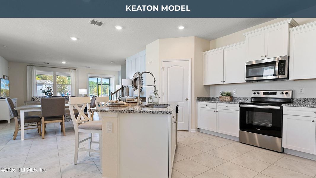 Furnished interior view inside a new home in Bridgewater, St. Augustine (Image 4).