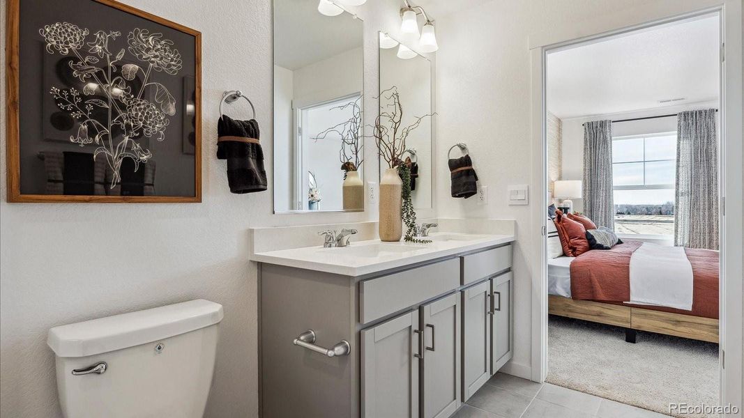 Furnished interior view inside a new home in Villas at Vantage, Berthoud (Image 8).