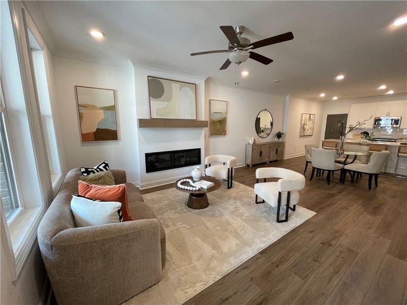 Furnished interior view inside a new home in Waterside Condos, Peachtree Corners (Image 5).