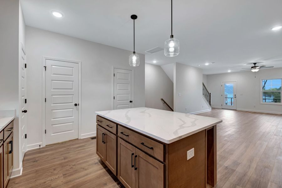 Representative furnished interior of a home built from the Ingram Rowhome by Parkside Builders in Anderson Park, Hendersonville (Image 36).