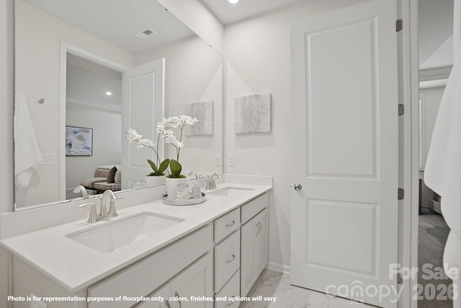 Photo is for representation purposes of floorplan only - colors, finishes, and options will vary