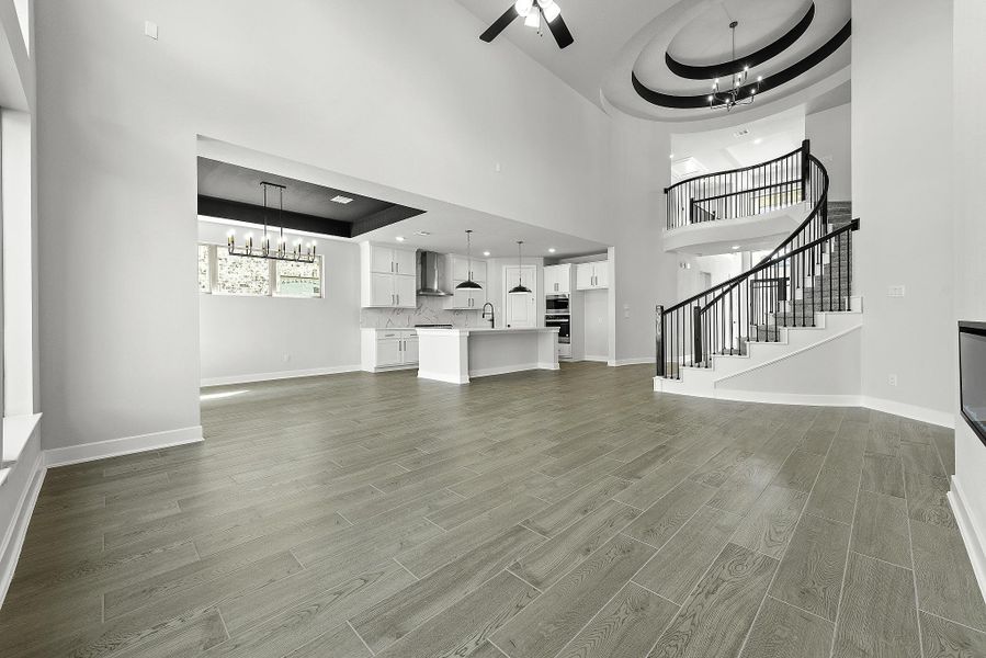 Spacious, unfurnished interior of a new home in Bridgeland, Cypress (Image 9). Spacious, unfurnished interior of a new home in Bridgeland, Cypress (Image 9).
