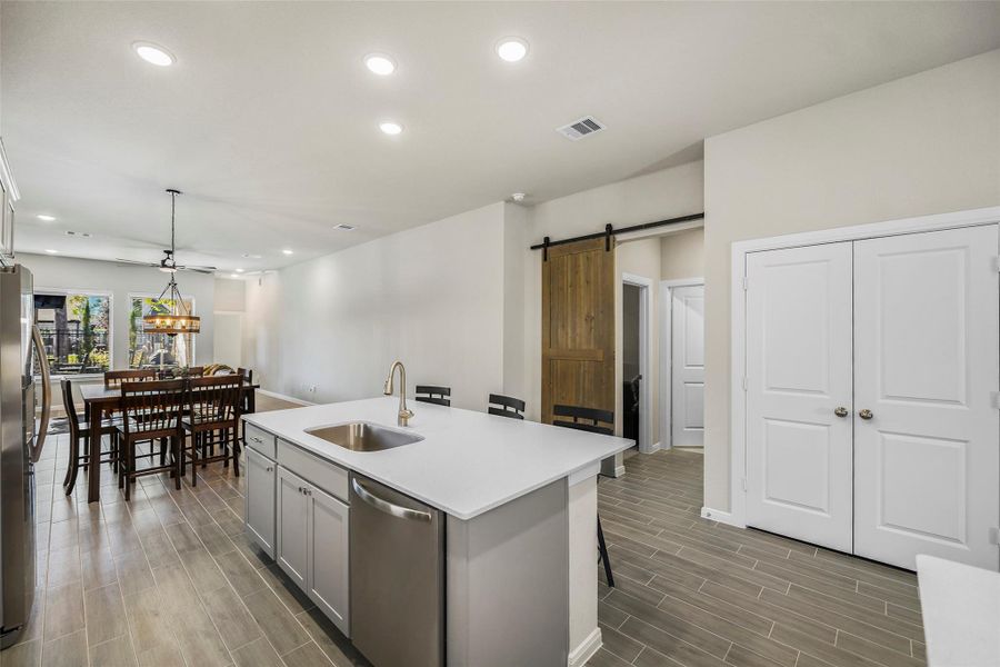 Furnished interior view inside a new home in The Highlands - Grove Collection, Porter (Image 17).