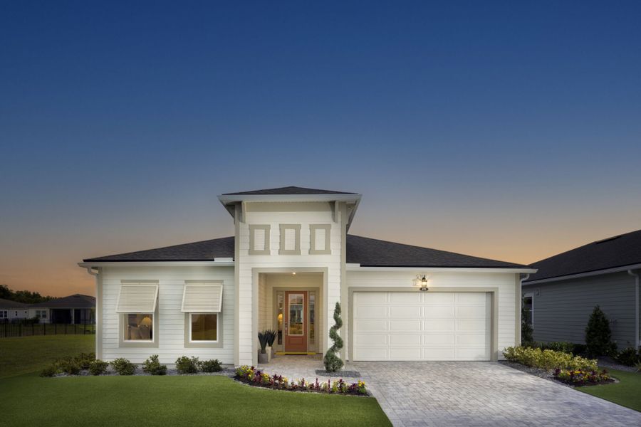 Representative exterior photo of a completed home built from the Lucia by Mattamy Homes in RiverTown - WaterSong, St. Johns, FL (Image 20). Representative exterior photo of a completed home built from the Lucia by Mattamy Homes in RiverTown - WaterSong, St. Johns, FL (Image 20).