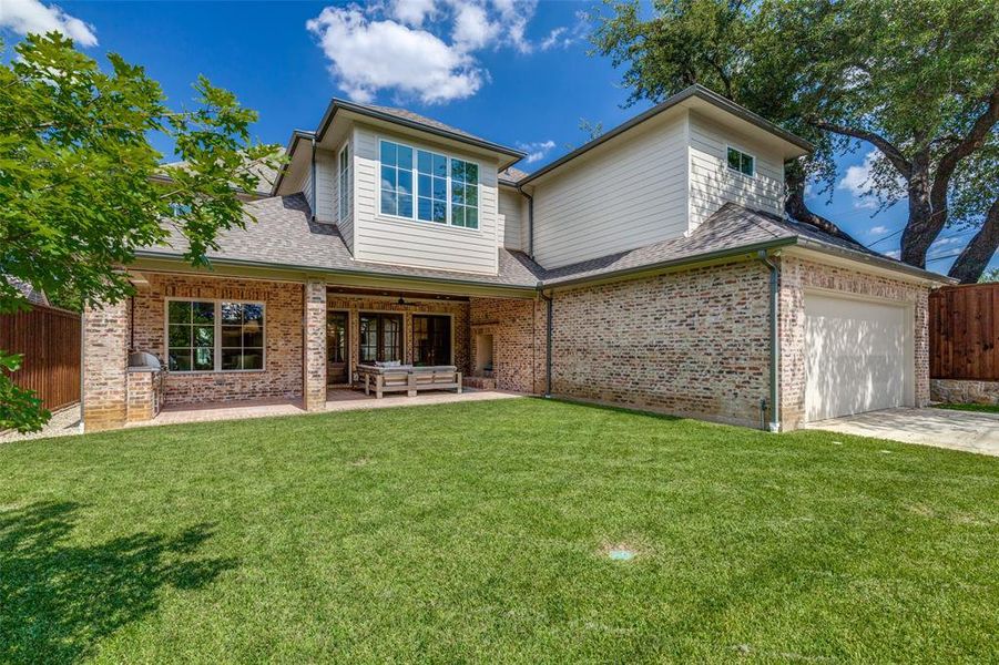 Exterior details and patio area of a home in , Dallas (Image 26). Exterior details and patio area of a home in , Dallas (Image 26).