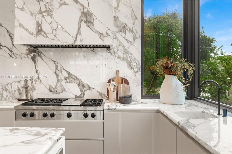 Close-up of interior finishes inside a home in , Miami Beach (Image 22).