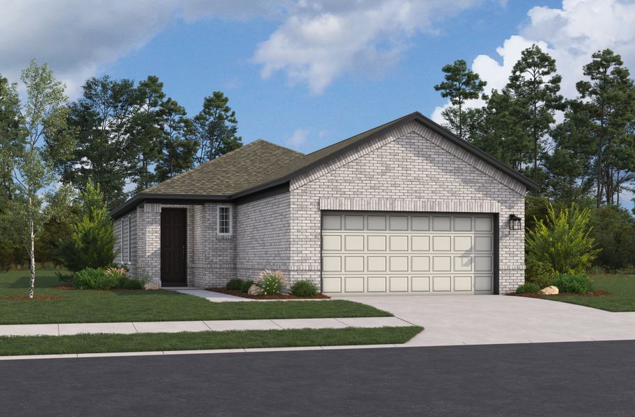 Representative exterior photo of a completed home built from the Travis by Beazer Homes in Veranda, San Antonio, TX (Image 2).