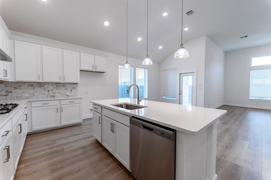 Furnished interior view inside a new home in Sunterra, Katy (Image 6).