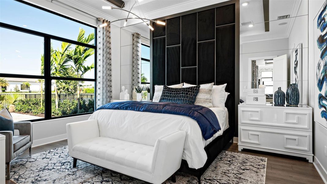 Furnished interior view inside a new home in Cresswind Palm Beach at Westlake, Westlake (Image 15).