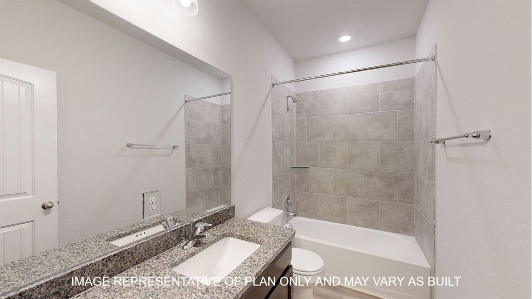 Furnished interior view inside a new home in Turnbo Ranch Traditions, Killeen (Image 12).