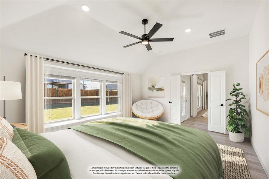 Furnished interior view inside a new home in Meadow Vista 50-55, Anna (Image 16). Furnished interior view inside a new home in Meadow Vista 50-55, Anna (Image 16).