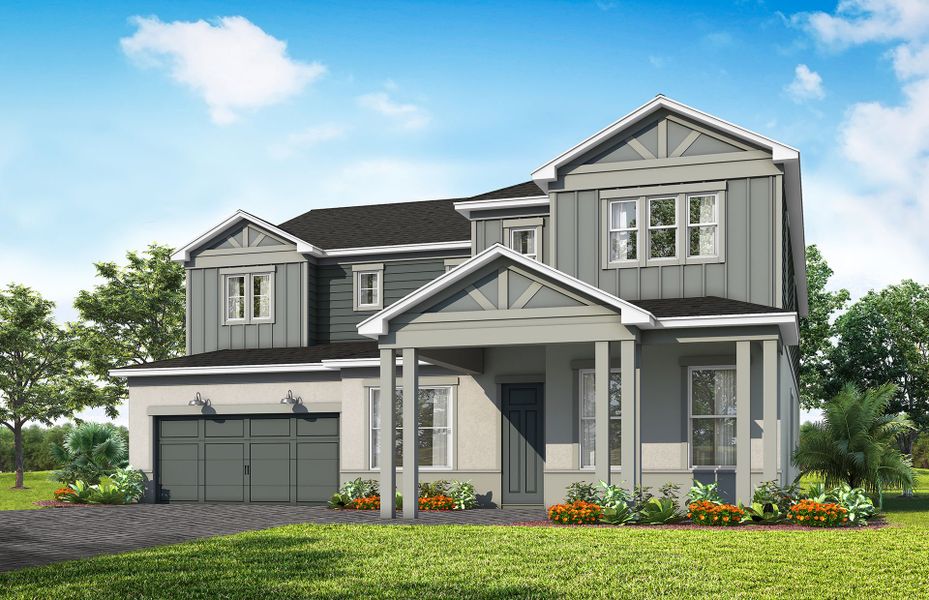 Representative exterior photo of a completed home built from the Roseland by Pulte Homes in Avera, Orlando, FL (Image 19).