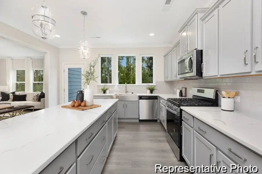 Furnished interior view inside a new home in Morrow Brook, Albemarle (Image 2).