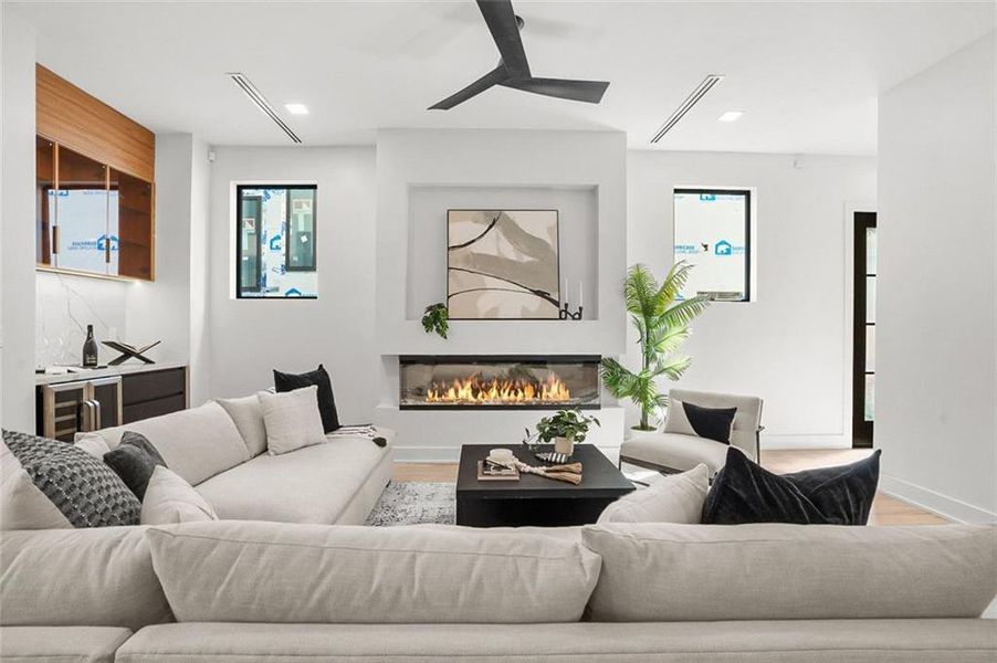 Furnished interior view inside a new home in , Atlanta (Image 7). Furnished interior view inside a new home in , Atlanta (Image 7).