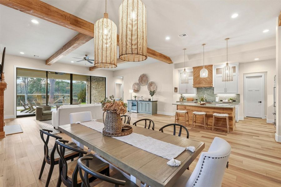 Furnished interior view inside a new home in , Willis (Image 19).