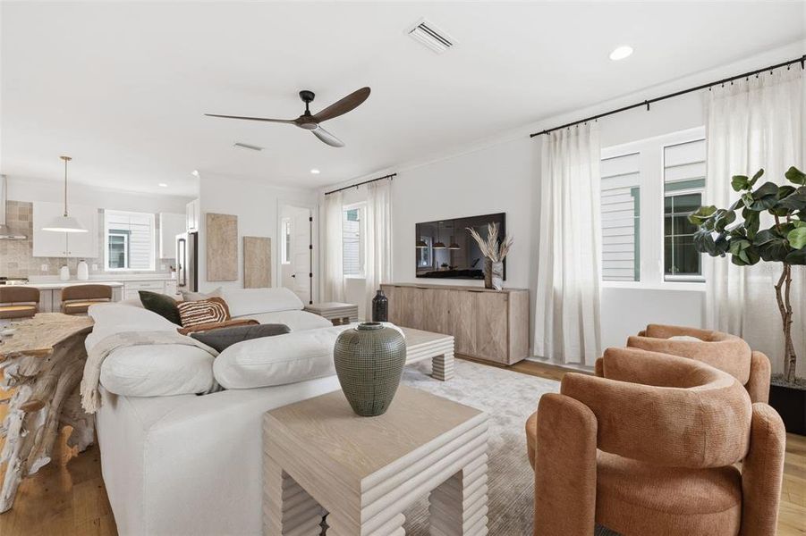 Furnished interior view inside a new home in , Tampa (Image 35).