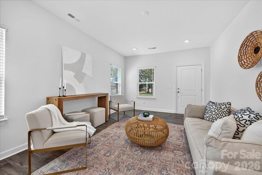 Furnished interior view inside a new home in , Charlotte (Image 6). Furnished interior view inside a new home in , Charlotte (Image 6).