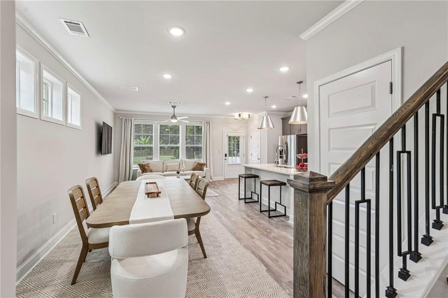 Furnished interior view inside a new home in Town Center Overlook, Peachtree Corners (Image 33).