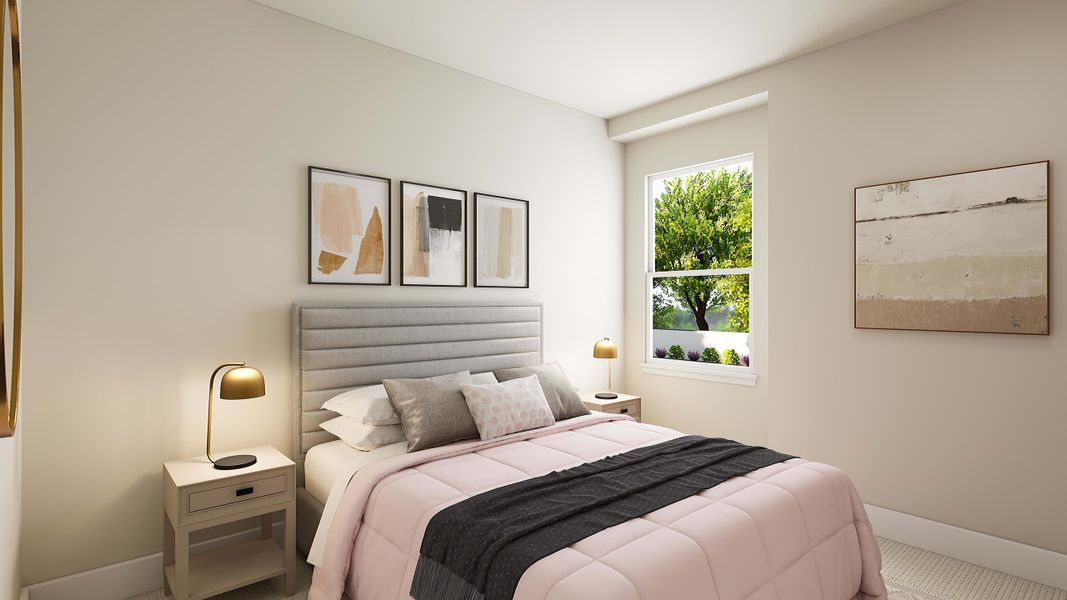 Furnished interior view inside a new home in The Retreat at Harvest, Argyle (Image 11).