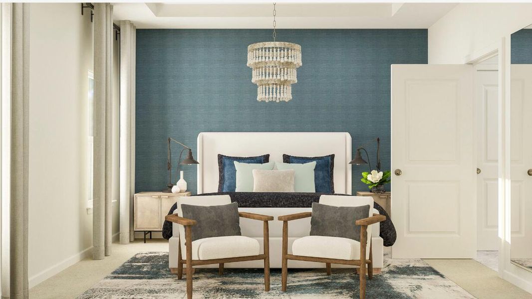 Furnished interior view inside a new home in Horizons at Carnes Crossroads | 55+, Summerville (Image 5).