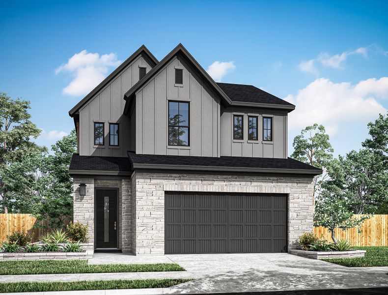 Representative exterior photo of a completed home built from the Kea by Tri Pointe Homes in Trillium, Richmond, TX (Image 22).