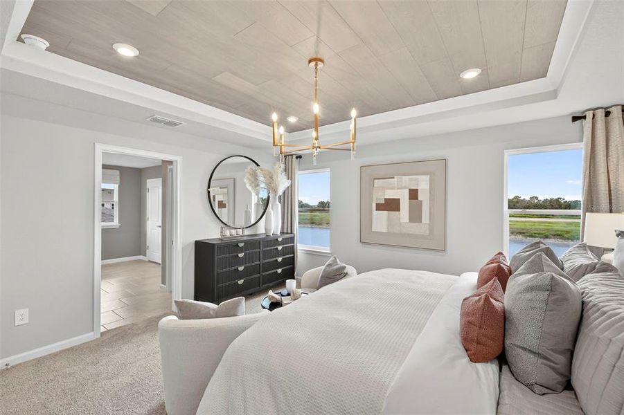 Furnished interior view inside a new home in Pasadena Ridge Master, Dade City (Image 18).