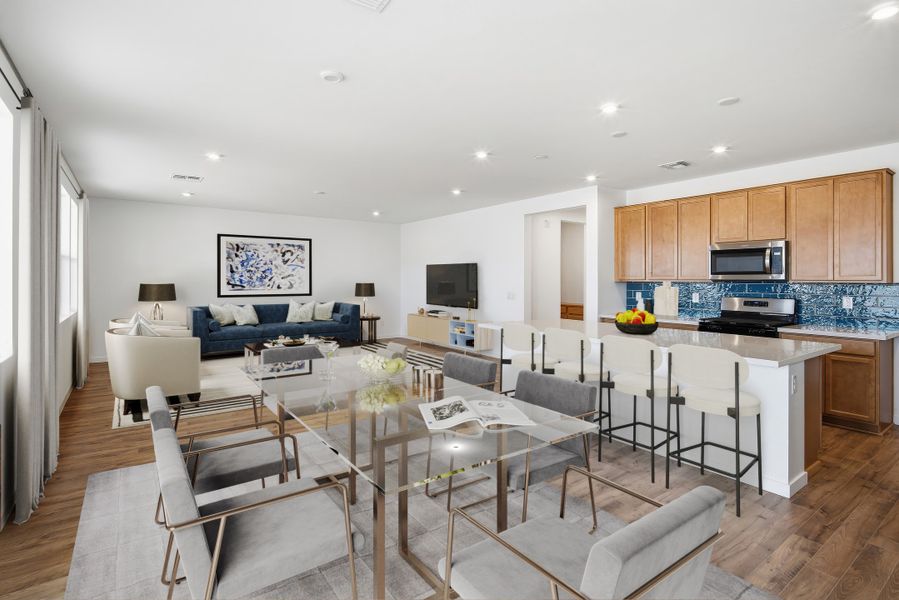 Furnished interior view inside a new home in Montana Vista - Summit: Summit, Buckeye (Image 7).