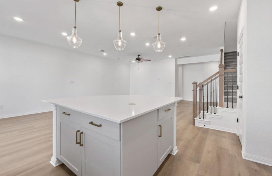 Furnished interior view inside a new home in Whitestone Preserve, Cedar Park (Image 3).