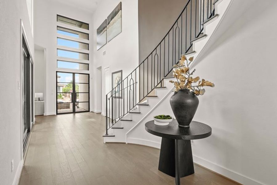 Furnished interior view inside a new home in Bridgeland 45', 50', 70', Cypress (Image 11).