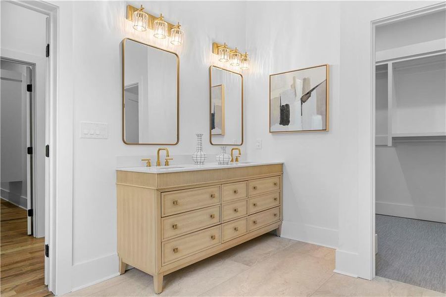 Furnished interior view inside a new home in , Atlanta (Image 57).