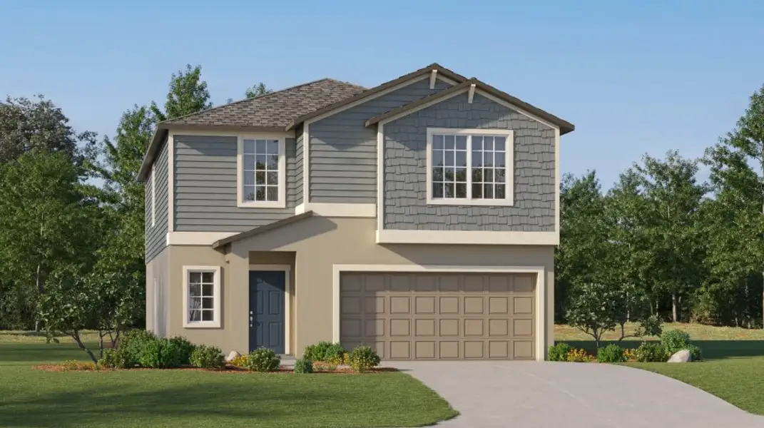 Front exterior of a home in the Seaire: The Manors community, located in Parrish, FL (Image 2).