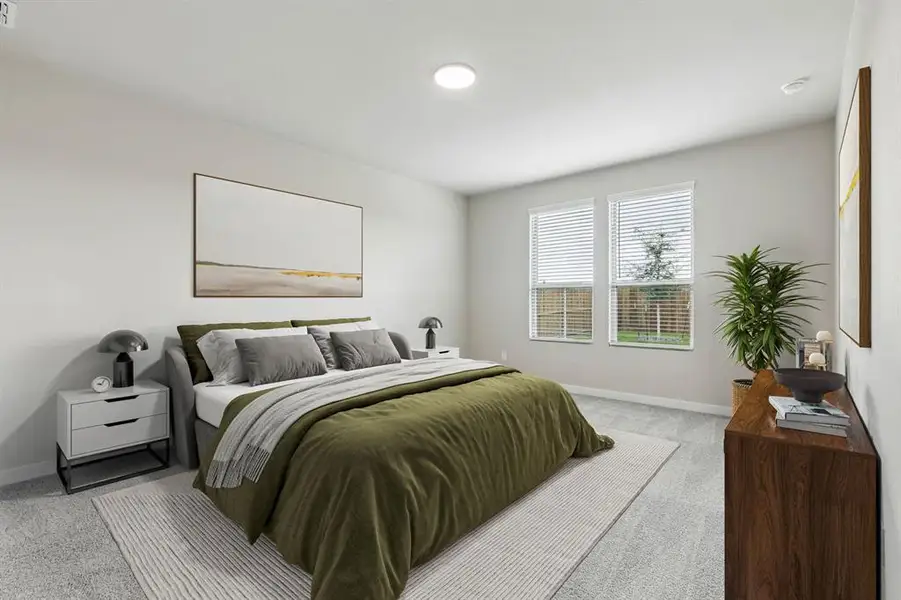 Primary Suite in the Winters home plan by Trophy Signature Homes – REPRESENTATIVE PHOTO