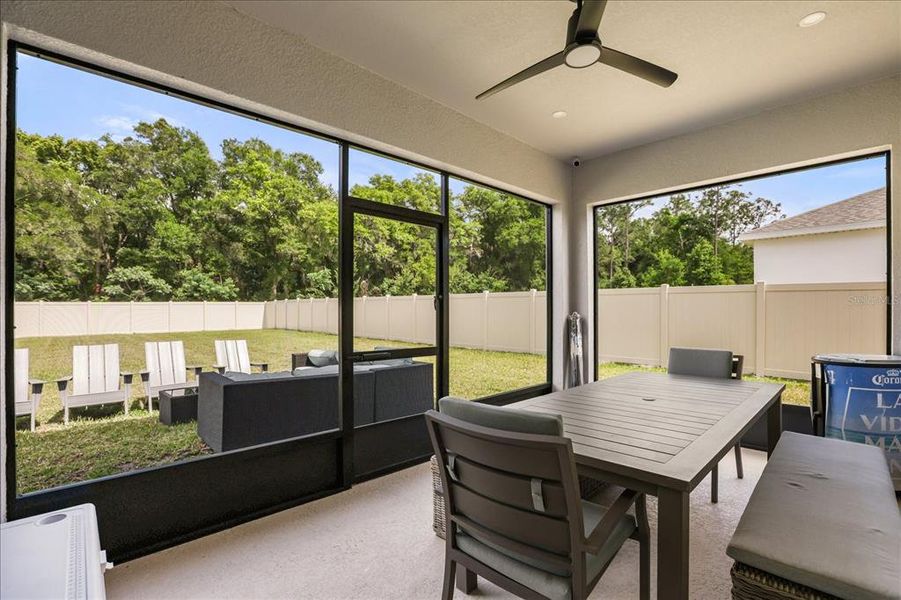 Exterior details and patio area of a home in Bargrove Estates, Mount Dora (Image 3). Exterior details and patio area of a home in Bargrove Estates, Mount Dora (Image 3).