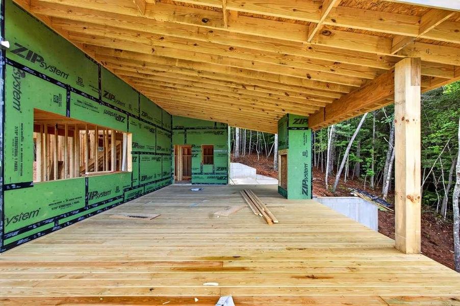 In-progress construction of a new home in , Cherry Log, GA (Image 22).