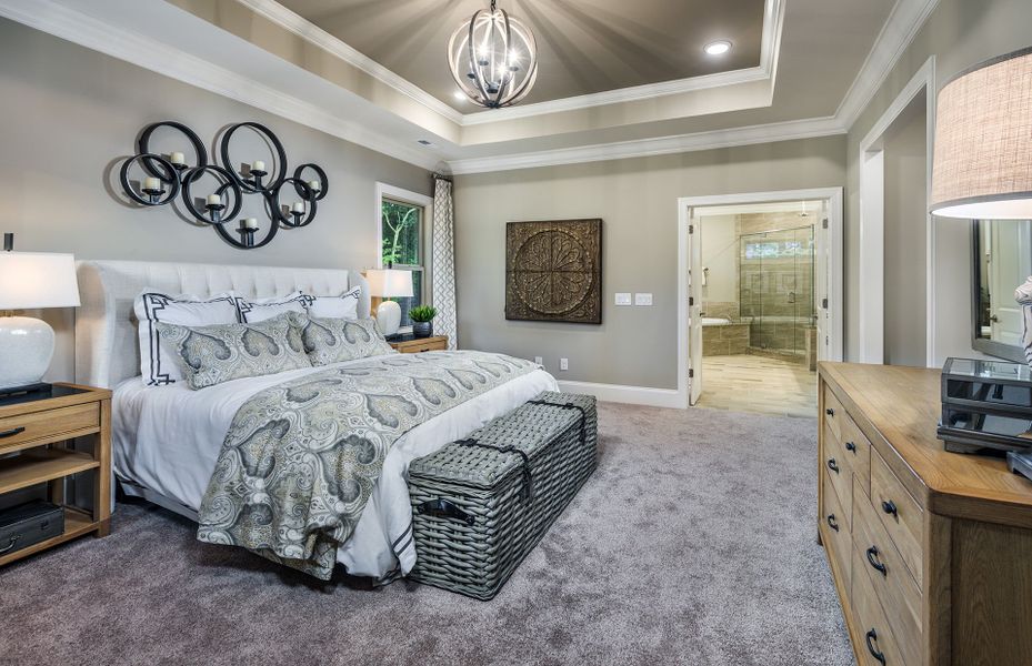 Representative furnished interior of a home built from the Worthington by Pulte Homes in The Retreat at Carolina Ridge, Harrisburg (Image 29).