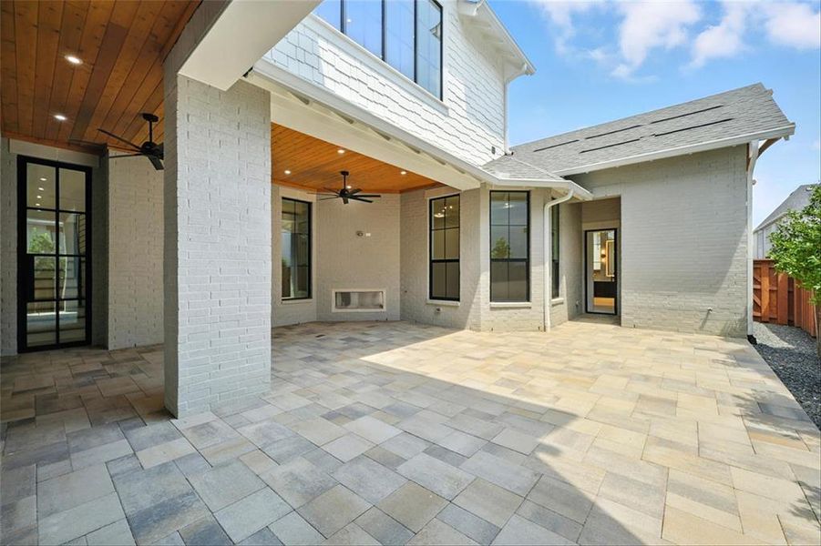 Front exterior of a new home in Fields, Frisco, TX, highlighting curb appeal (Image 1).