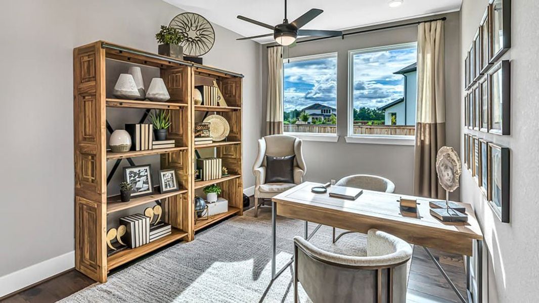 Furnished interior view inside a new home in Avalon at Cypress, Cypress (Image 8).