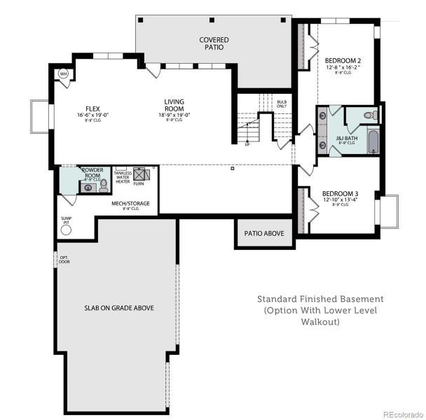 Lower level plan.