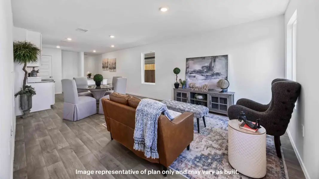 Representative furnished interior of a home built from the The Axis by D.R. Horton in Pari Estates, Lubbock (Image 10).