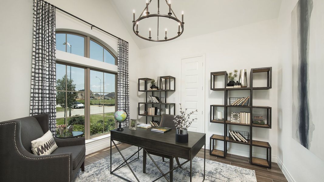 Furnished interior view inside a new home in Midline, Houston (Image 17).