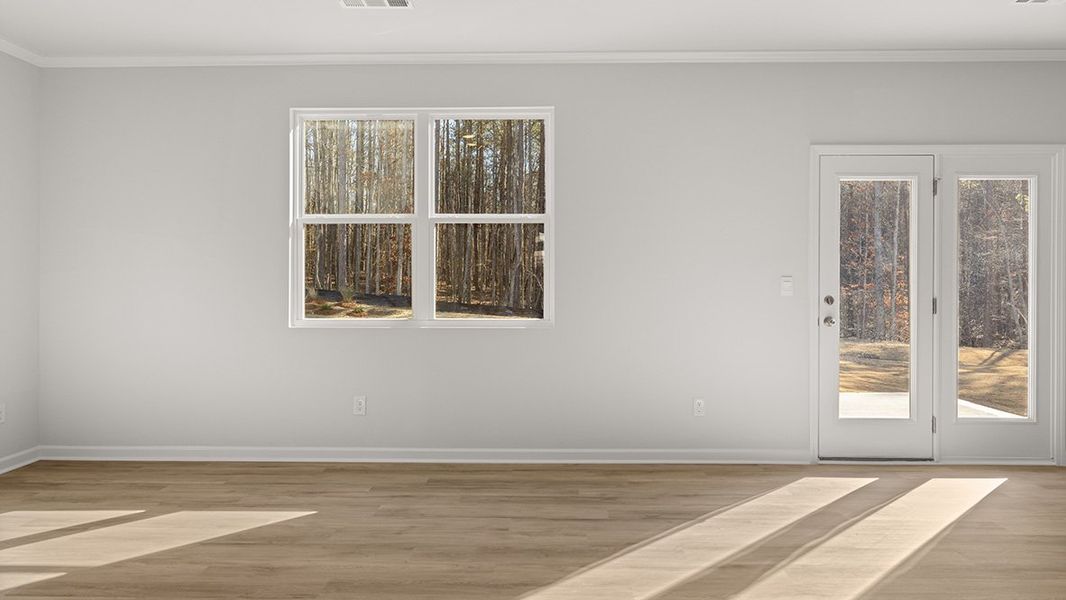 Representative unfurnished interior of a home built from the HAYDEN by D.R. Horton in Fairhaven, Lithia Springs (Image 12).