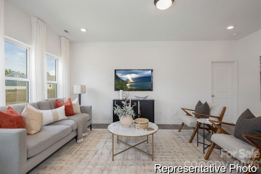 Furnished interior view inside a new home in Whispering Hills, Locust (Image 5). Furnished interior view inside a new home in Whispering Hills, Locust (Image 5).