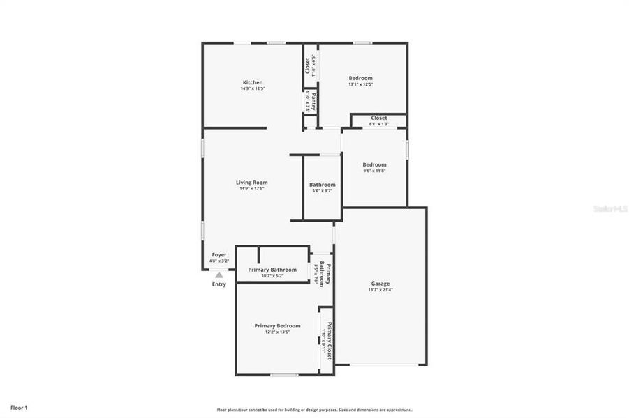 2D floor plan layout of this home in , Williston, FL (Image 5).