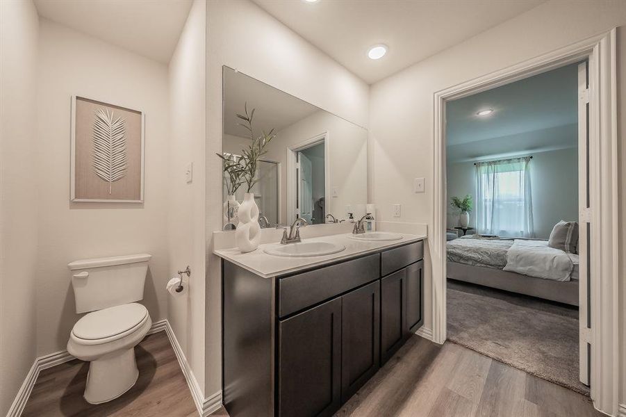 Furnished interior view inside a new home in Craftsman’s Corner, Cleburne (Image 10).