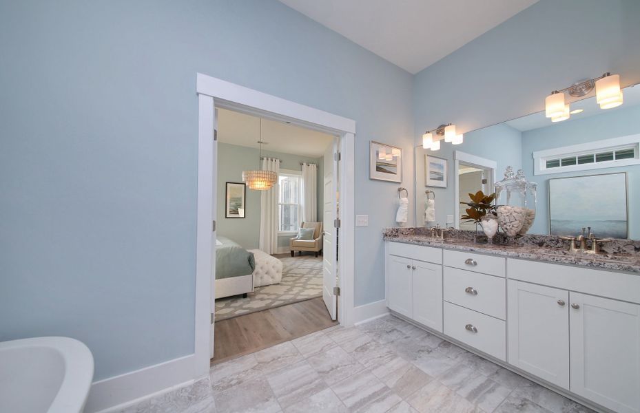 Representative furnished interior of a home built from the Sweetgrass by Pulte Homes in Long Savanna, Charleston (Image 9).