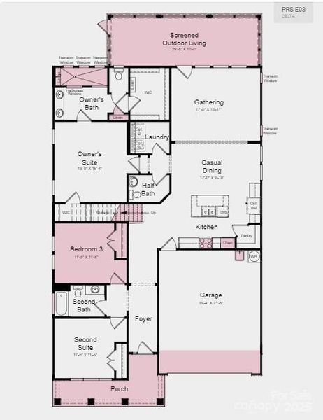 Structural options added include: additional bedroom on first floor, extended shower, 4' garage extension, screened outdoor living, sink at garage, game room with attic suite.