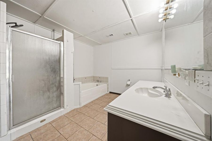 Downstiars Primary Bathroom