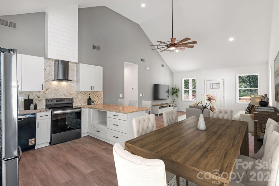 Furnished interior view inside a new home in , Cherryville (Image 7).