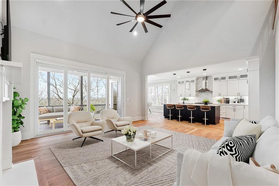 Furnished interior view inside a new home in , Dawsonville (Image 8).